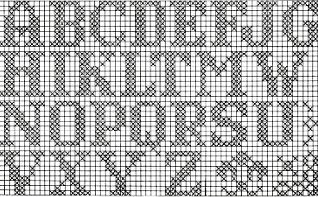 Initials in Crochet