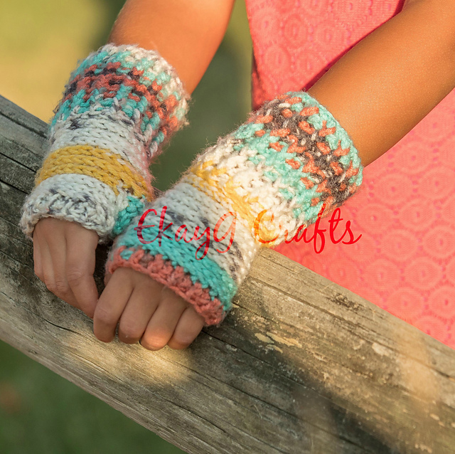Summer's End Fingerless Gloves