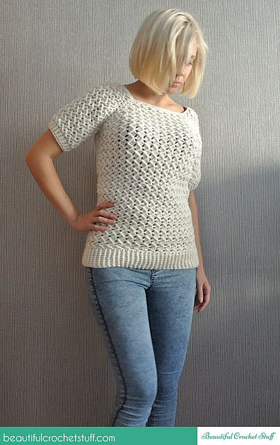 Short Sleeved Sweater 1547