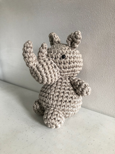 Rhinoceros Amigurumi - Russell the Rhino