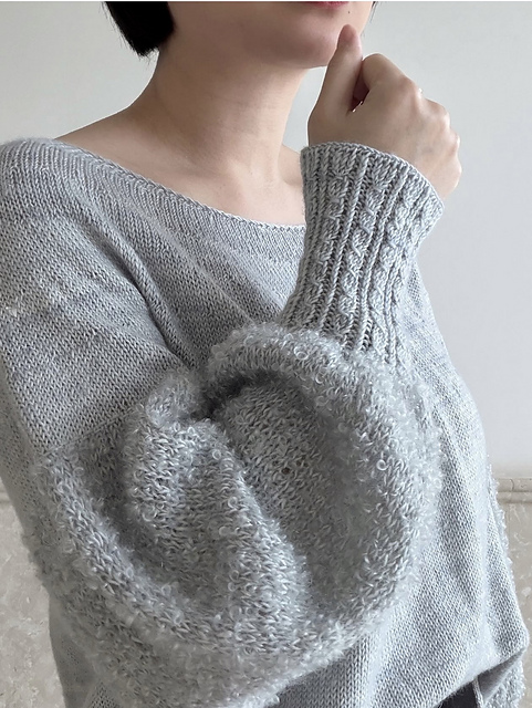 OHGA poodle knit グレー　プードルニット Ravelry: Poodle Pullover pattern by eri shimizu