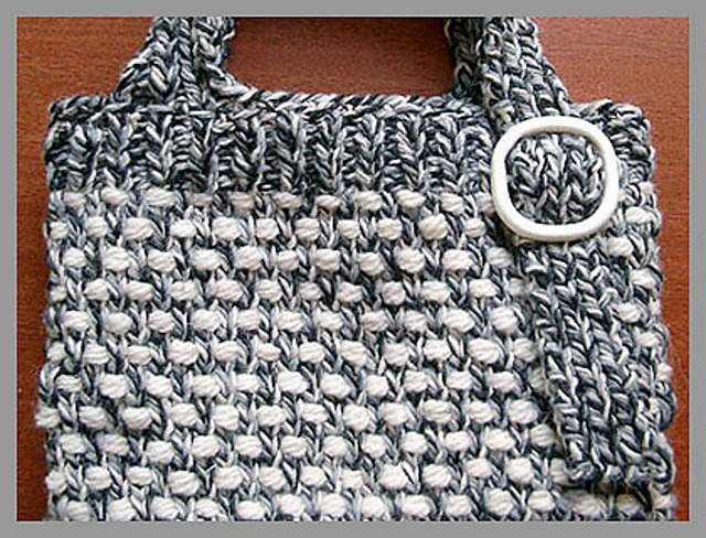 Polka Dot Bag with Buckle in Inca