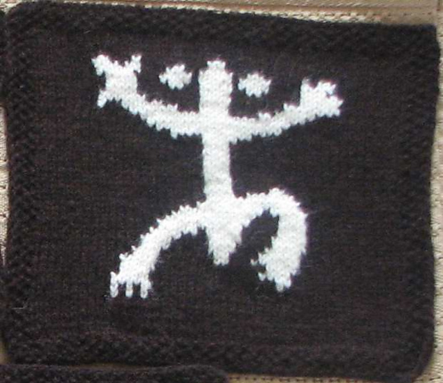 Magickal Throw: Coqui Taino Frog Petroglyph