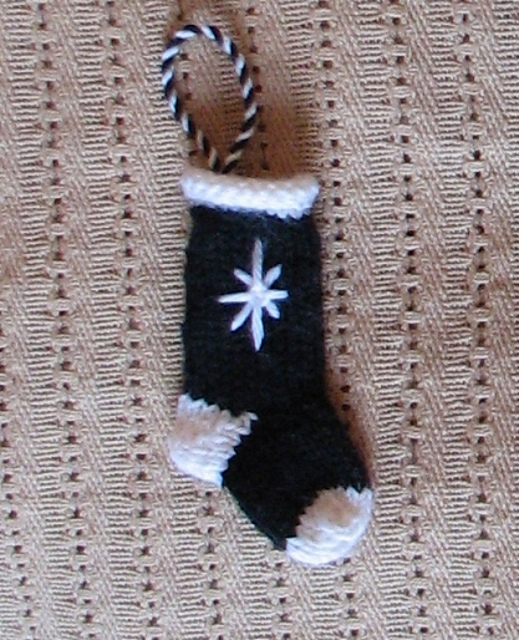 Gothic Yule: Dark Star Mini Stocking Decoration