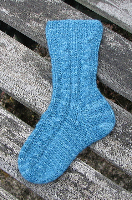 Speke's Mouth Cove: Wavy Cable Baby Socks