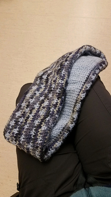 Reversible Blues Cowl