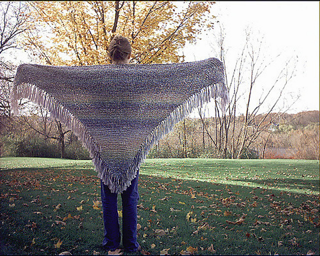 Bev's Dishcloth Shawl