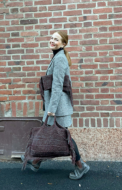 Cilia Shopper and clutch