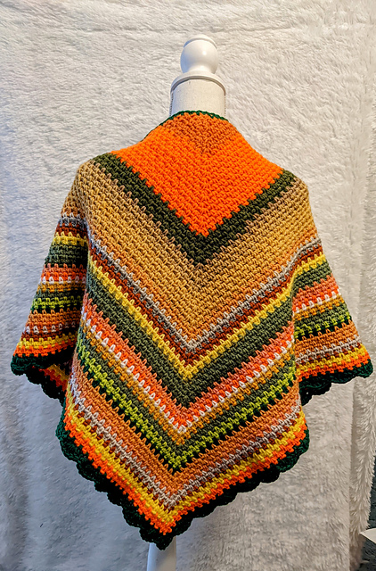 Ravelry: Moss Stitch triangle shawl pattern by Esther York