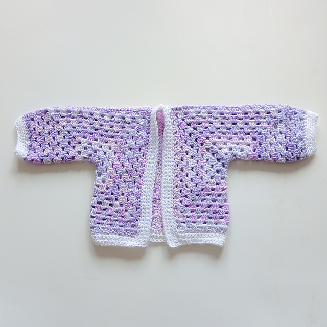Lilac Trees Cardigan for Baby