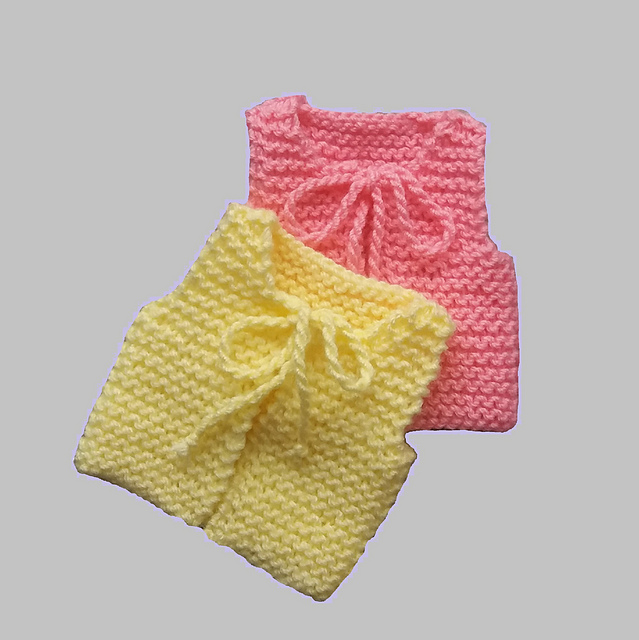 Preemie Garter Vest