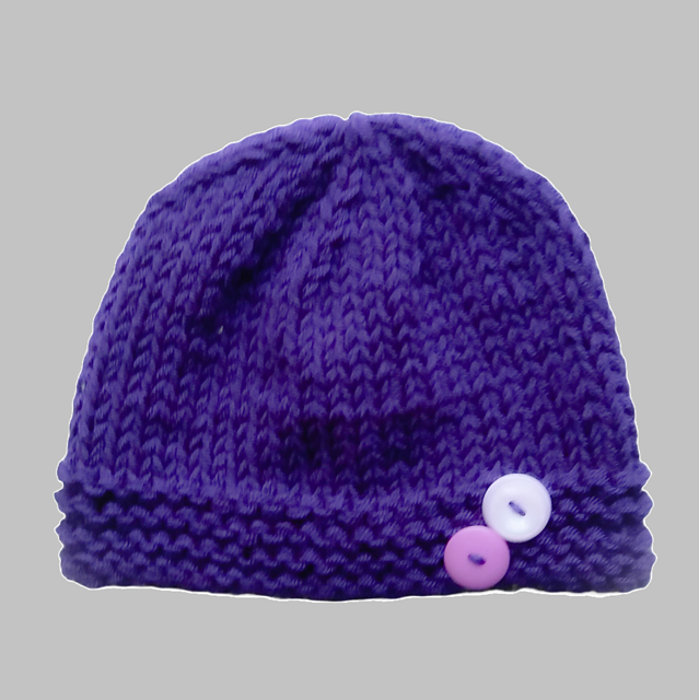 Purple Emperor Button Hat