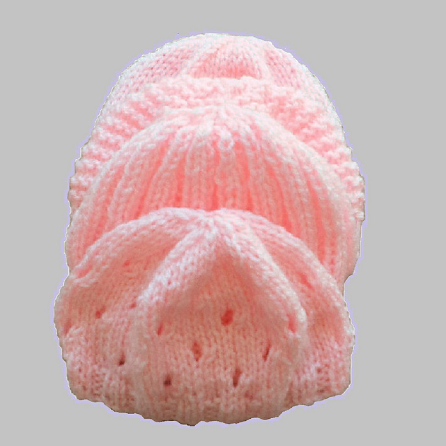 Preemie Pink Hats