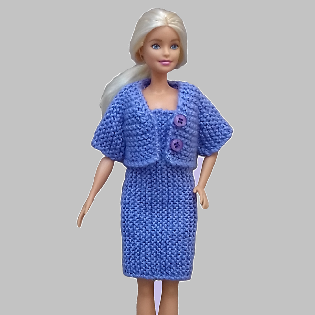 Lavender Cardigan for Doll