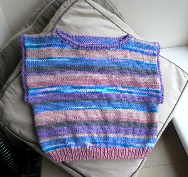 Striped Slipover Vest