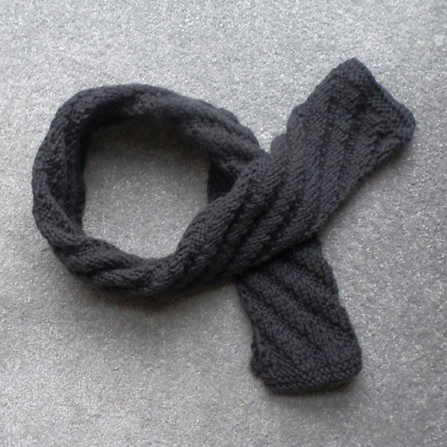 Charcoal Alpaca Scarf