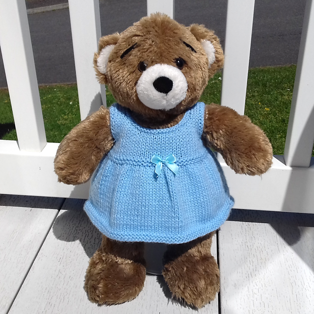dress blue teddy bear Elegant Teddy Bears – Kore Kawaii main image 0