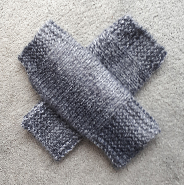 Charcoal Marble Wrist Warmers