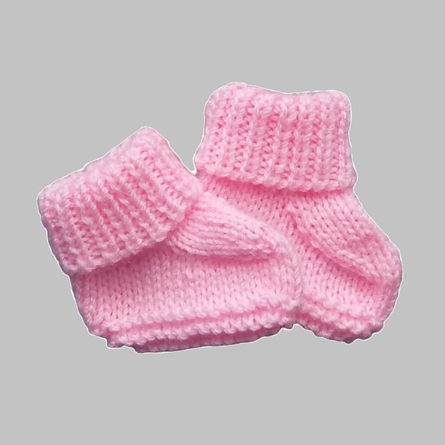 Preemie Pink Bootees
