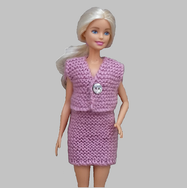 Pale Rose Cardigan for Doll
