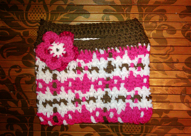 Pink Plaid Clutch