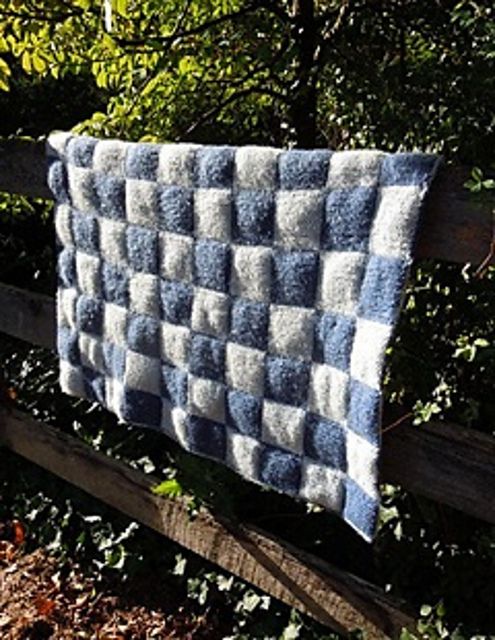Quilted Double Knit Afghan