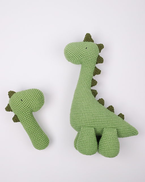 Dinosaur and Baby Rattle