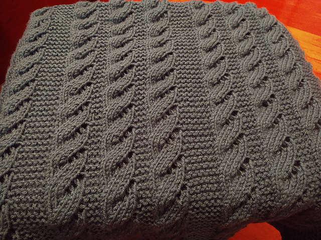 Spiral Columns Baby Blanket