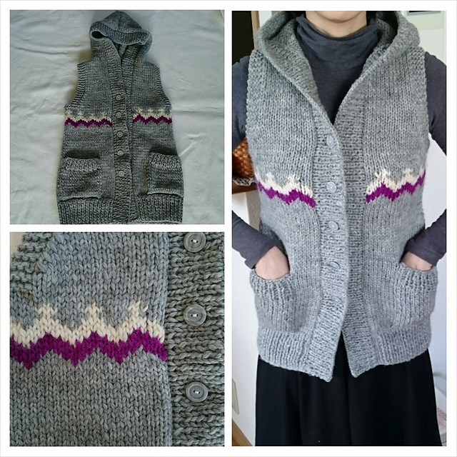 p.102 Hooded Long Vest