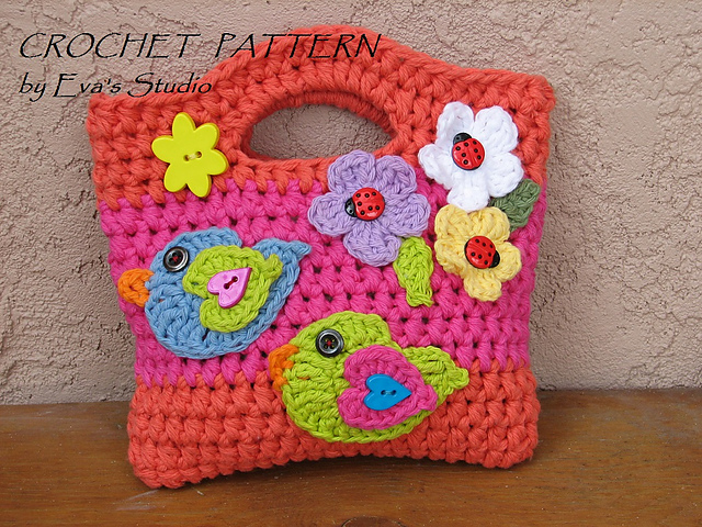 Girls Purse with Two Birds