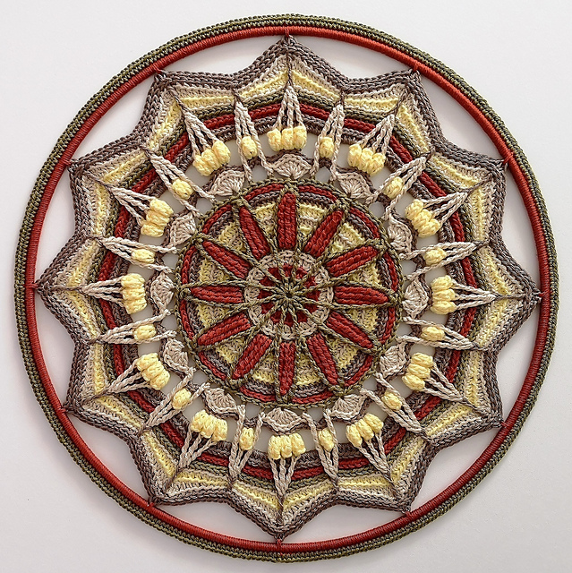 Ravelry: Wrapped in Nostalgia Mandala pattern by Evelin Karu