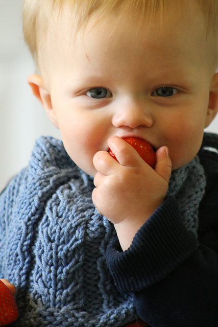Cute & Cabled Baby Bib