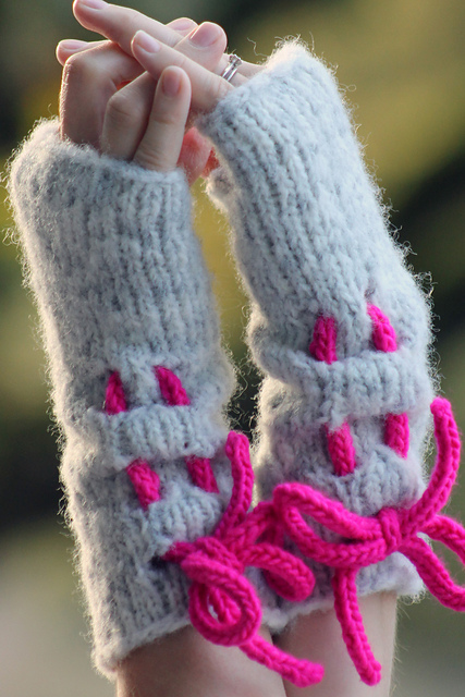 Ruched Mitts