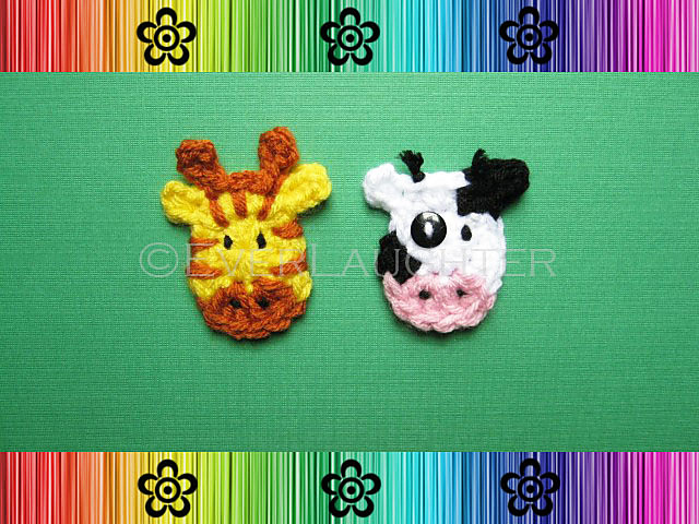 Cow and Giraffe Applique