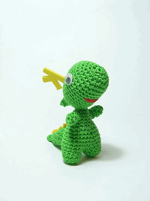 Ravelry Konqui/Konqi the KDE Dragon pattern by Alicia F. Sela