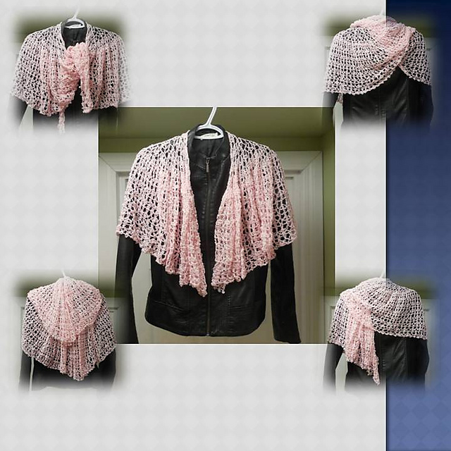 Just a Chain Away Lacy Shawl