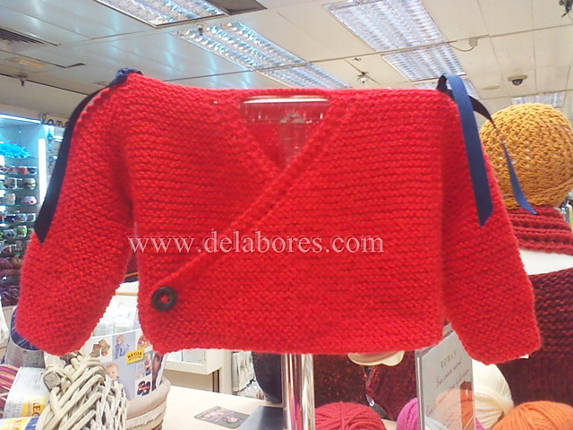 Bolero rojo para niño de 6 meses a 1 año