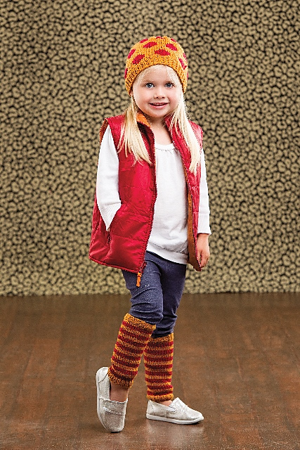 Polka-Dot Hat & Striped Leggies