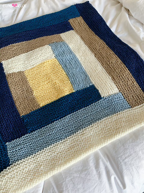 Cuddle Up Log Cabin Baby Blanket