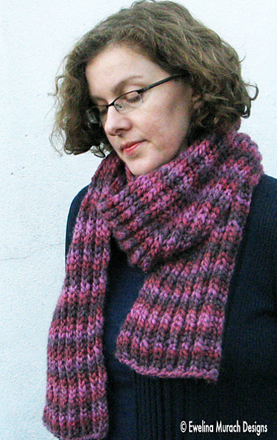 Easy Brioche Scarf