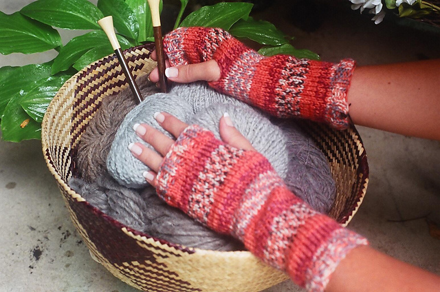 Knitter's-Mitts Fingerless Gloves