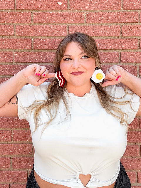 Bacon & Egg Earrings