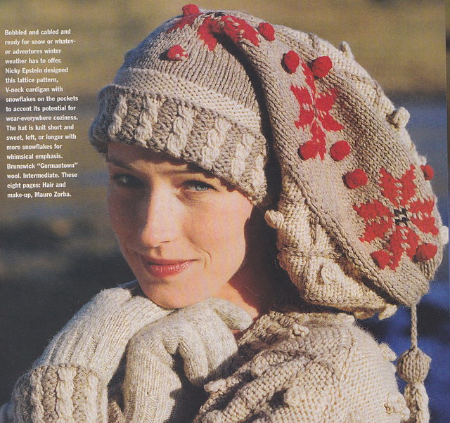 Bobbled Cabled hat #05