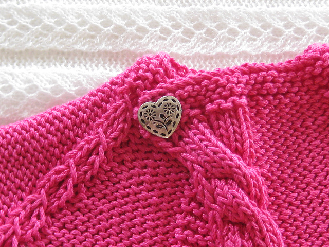 Tiny Cables Baby Sweater