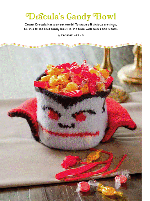 Felted Dracula Bowl