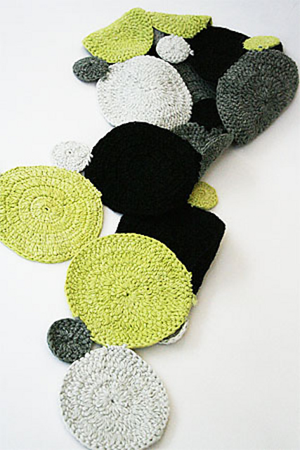 Baroque Medallion Crochet Scarf