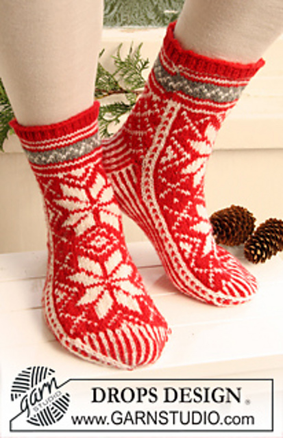 0-726 Socks with pattern for Christmas