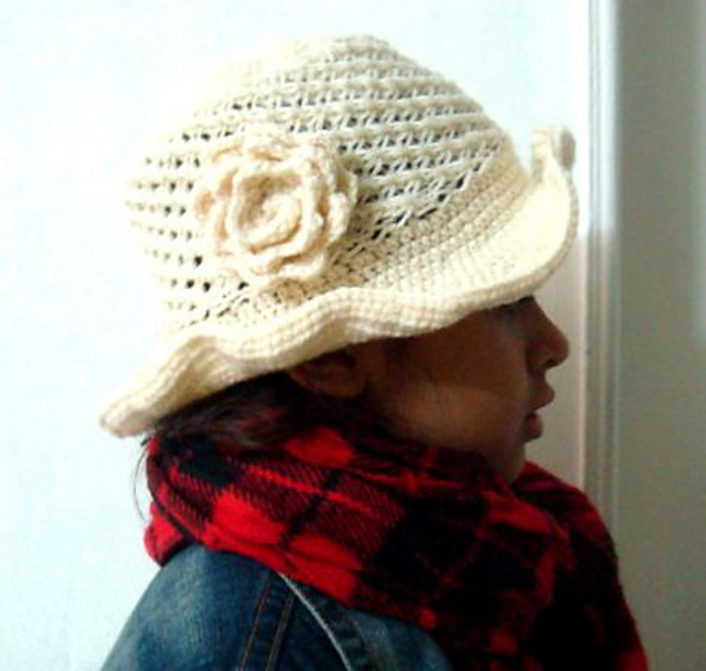 Cloche Hat with Flower