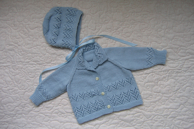 14208 Cardigan Baby Set