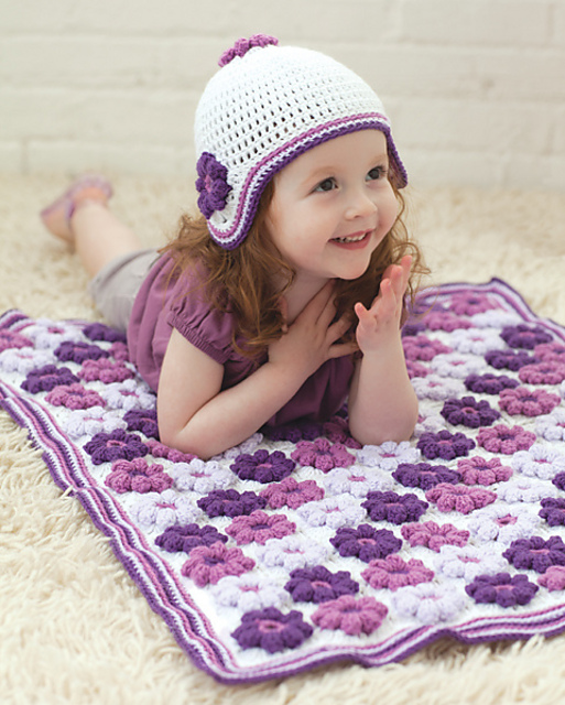 Orchid and Lilac Blankie Set